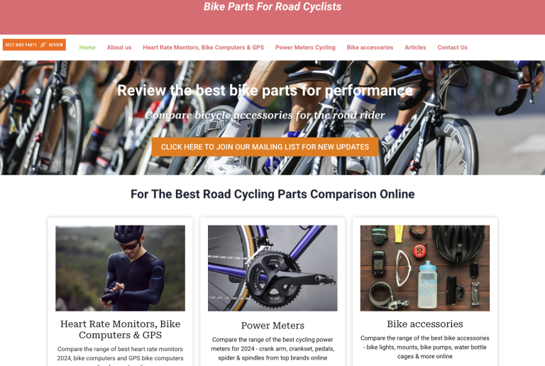 cycling sunshine coast website design | custom website page builder
